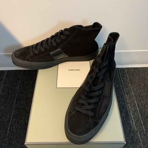Men’s Tom Ford Suede High Top Sneakers, size 13 - Picture 3 of 6